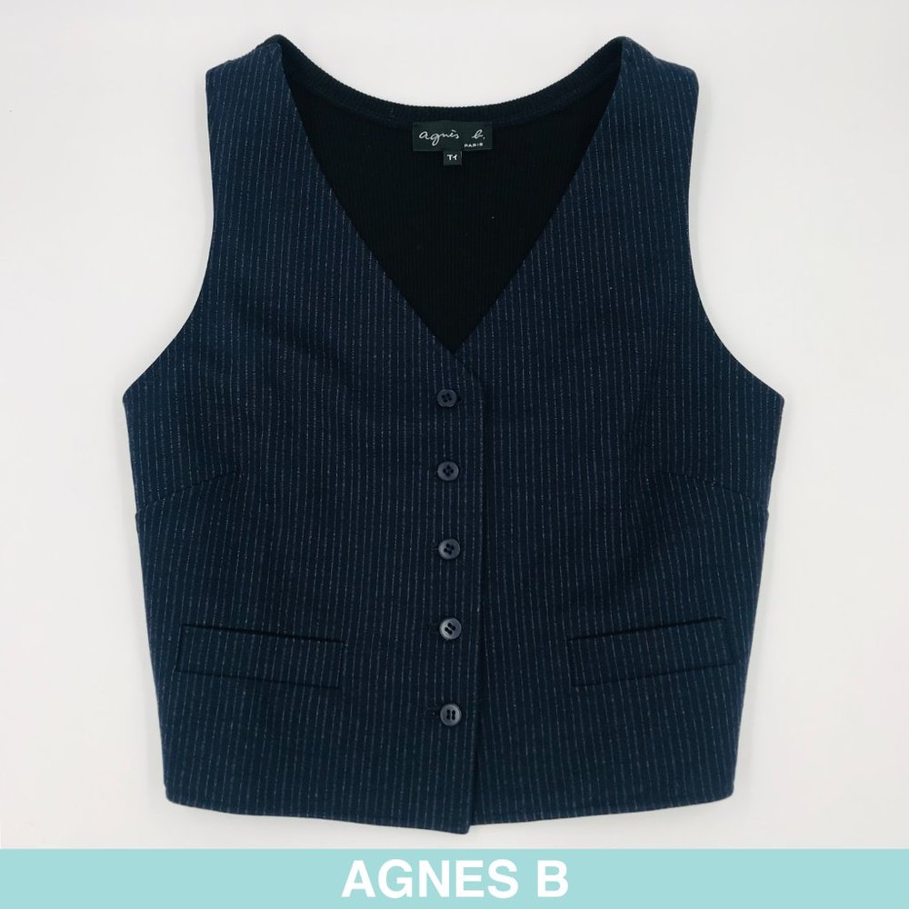 Auth Agnes B blue vest